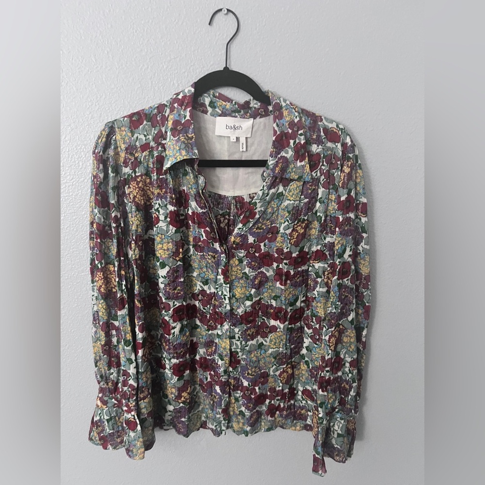 ba&sh Floral Multicolor Blouse